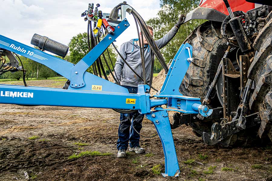 Abstellstütze der LEMKEN Rubin 10 MR/TF Abstellstütze der LEMKEN Rubin 10 MR/TF